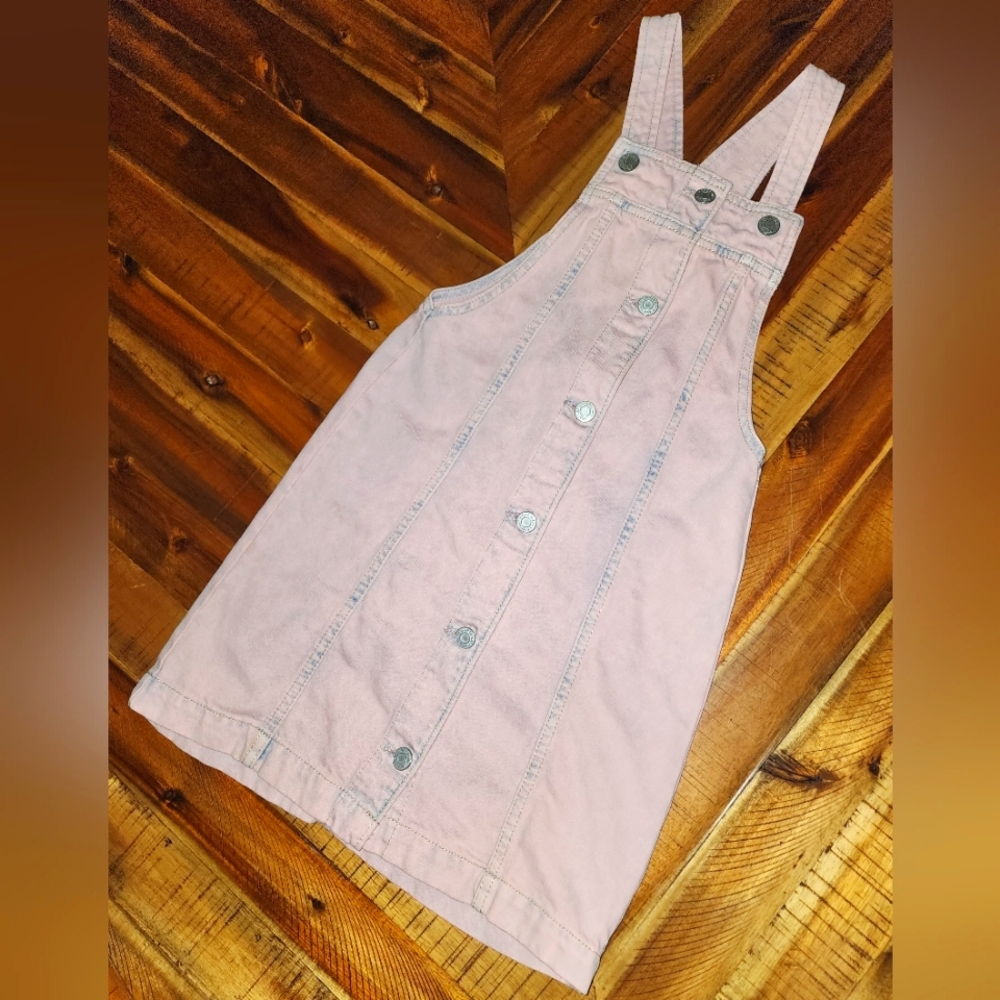 ** 2/$20 ** GAP Stonewash Light Pink Button-Up Denim Jumper
